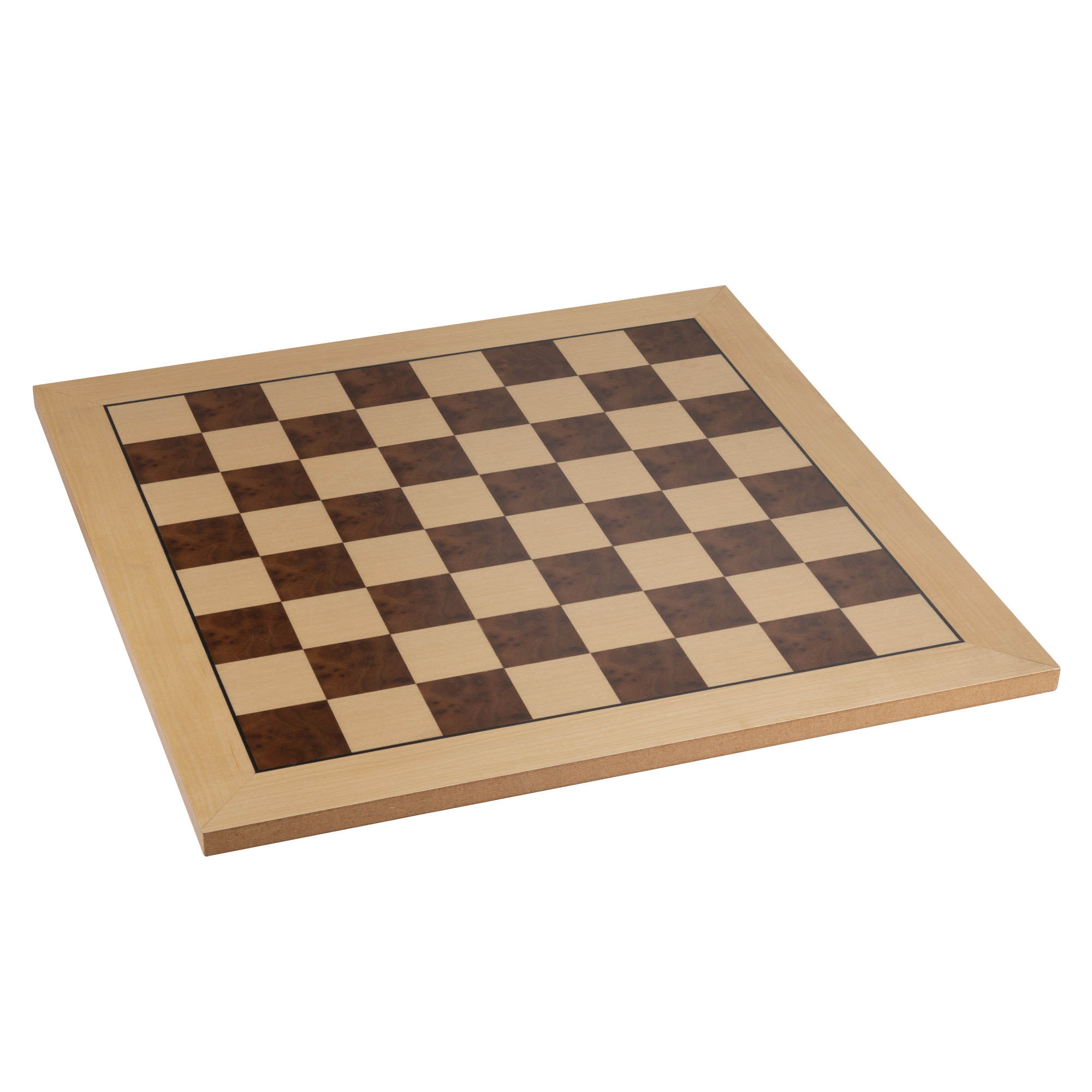 19-Inch Chess Board (Camphor & Burl Wood) - Labyrinth Games & Puzzles