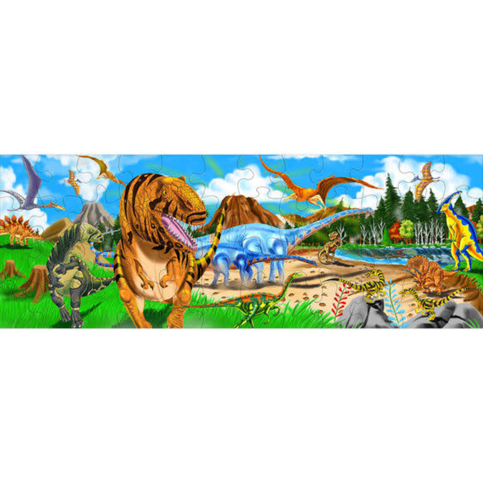 Melissa and Doug Land of Dinosaurs – 48-Piece Giant Floor Jigsaw Puzzle