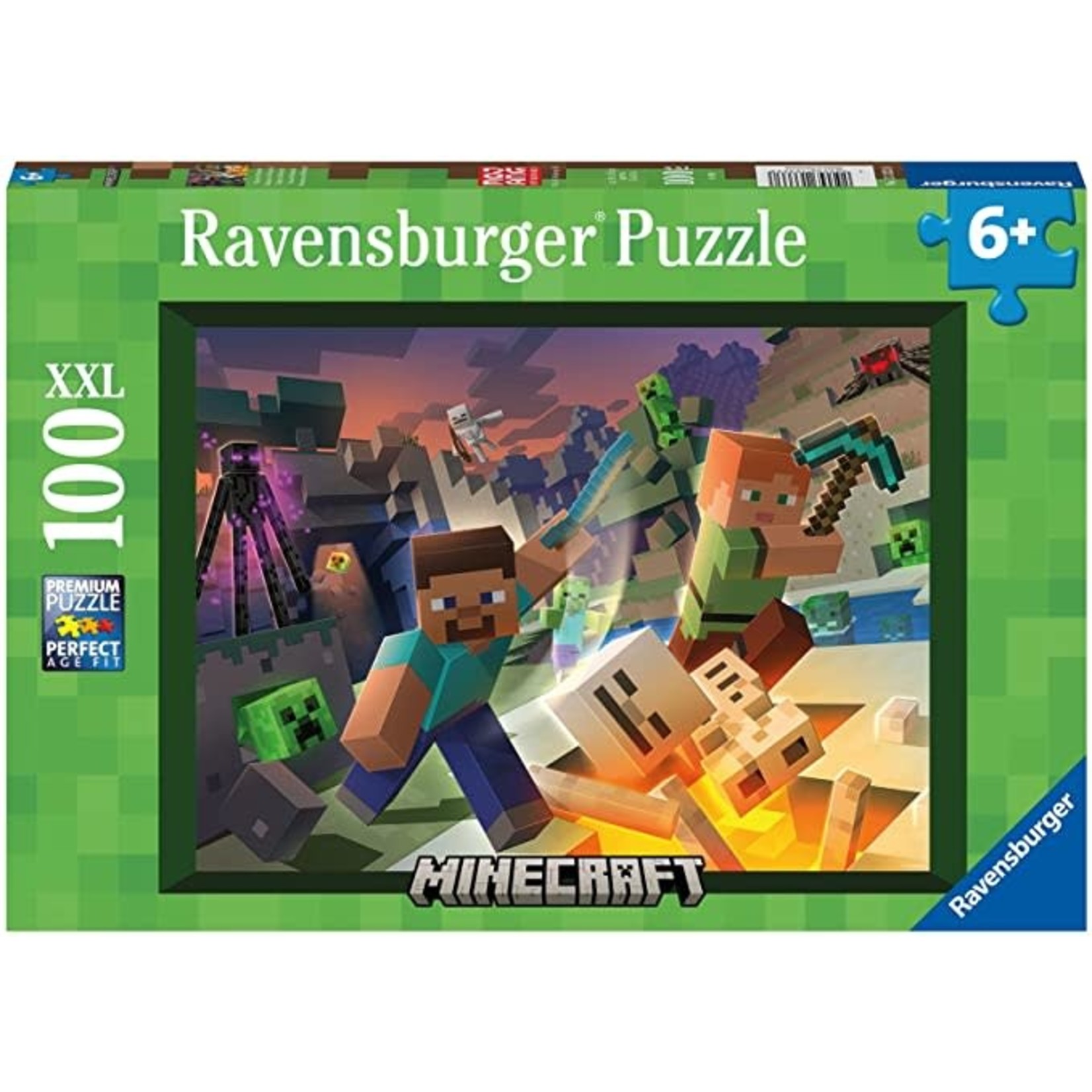 Monster Minecraft, 100-Piece Jigsaw Puzzle - Labyrinth Games & Puzzles