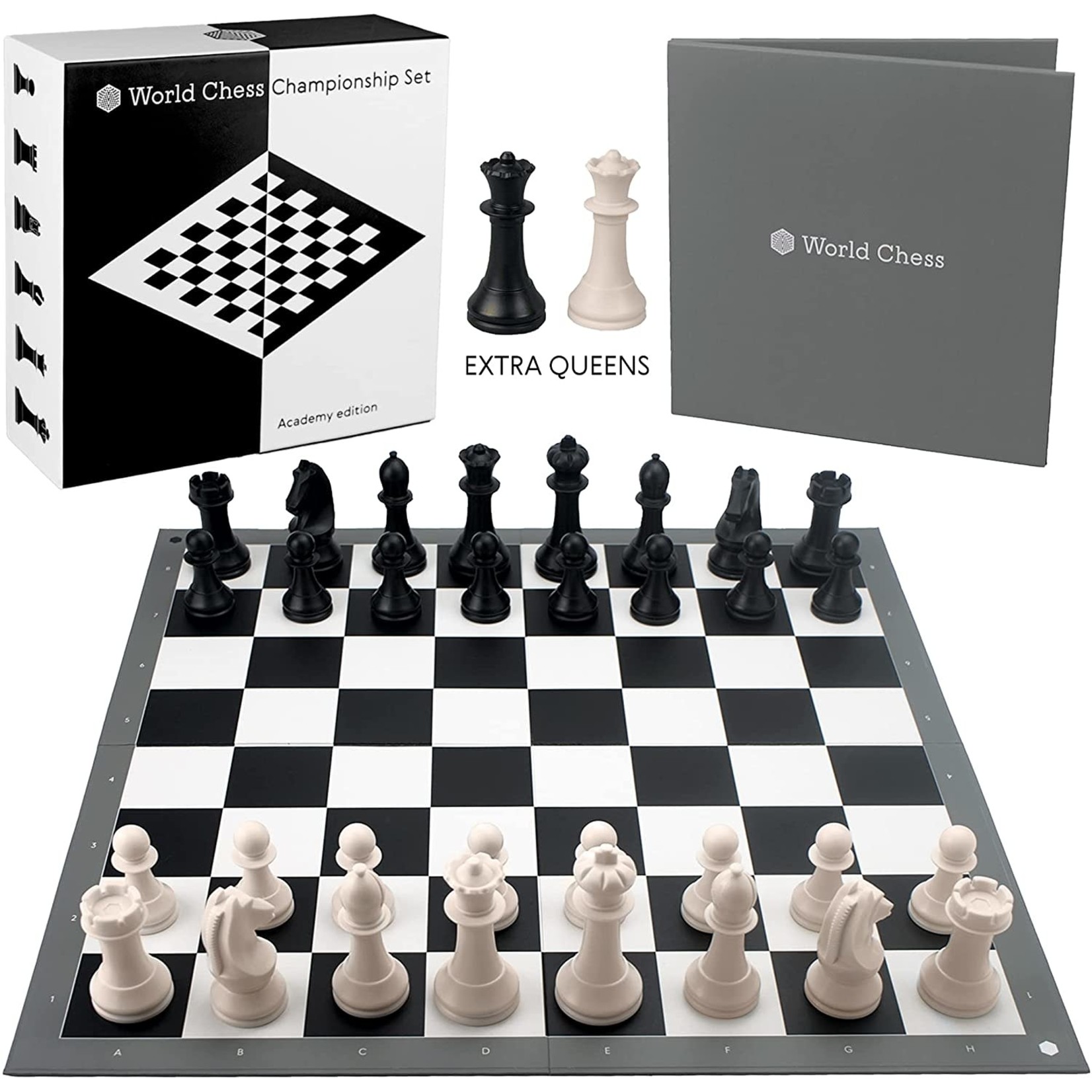 World Chess Chess Set: World Chess Championship Design (Academy Edition)