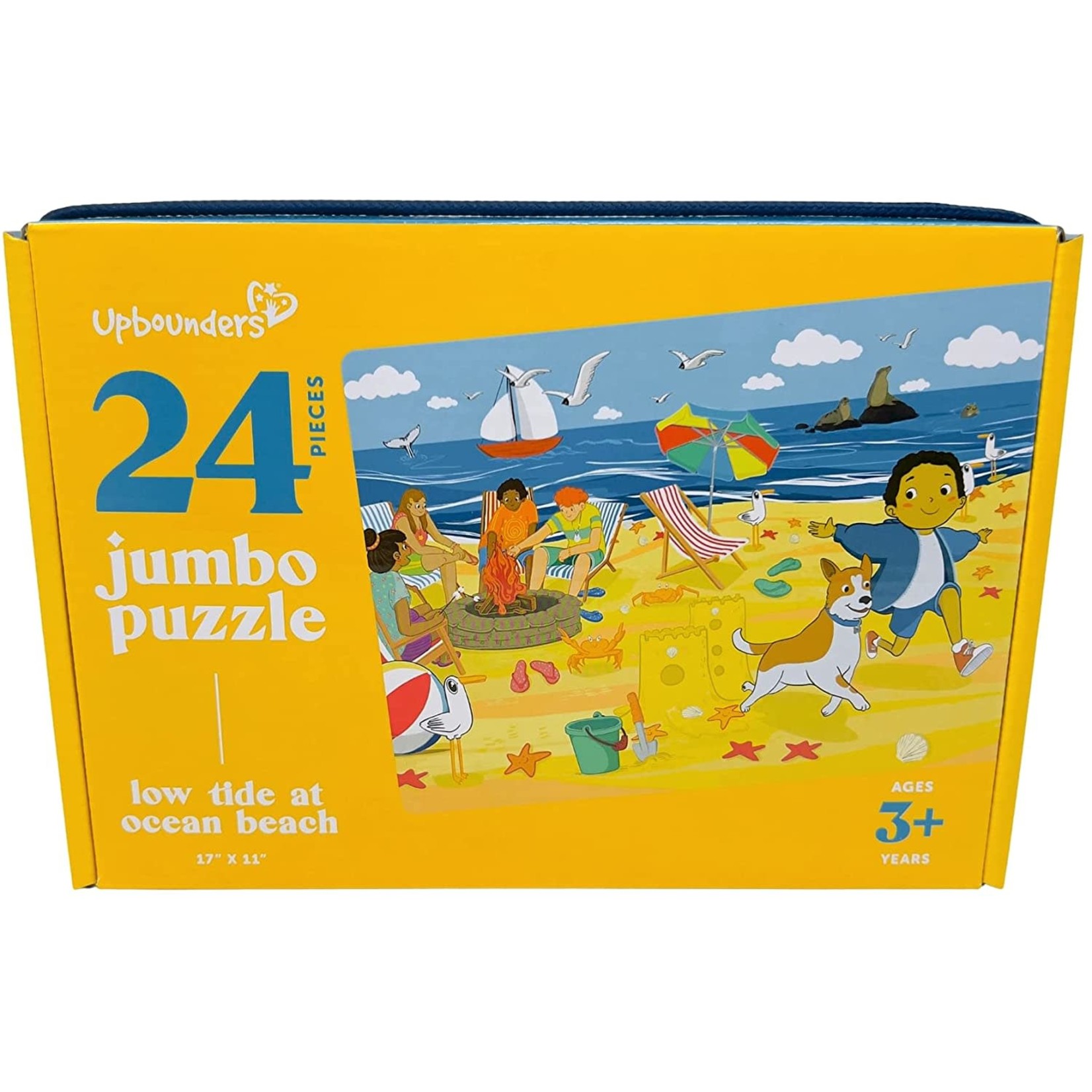 Upbounders Low Tide at Ocean Beach, 24-Piece Jigsaw Puzzle (Jumbo)