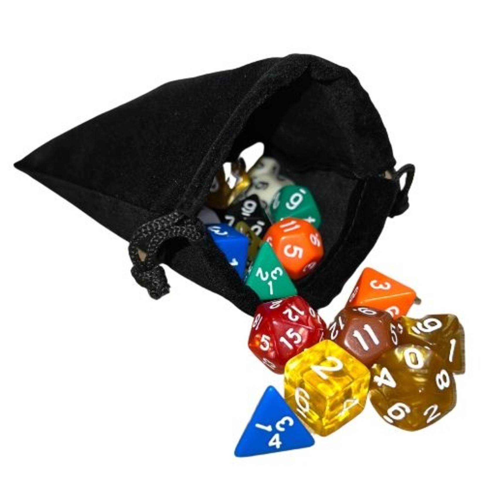 Uline Dice Bag: Velvet Black (4x5.5")