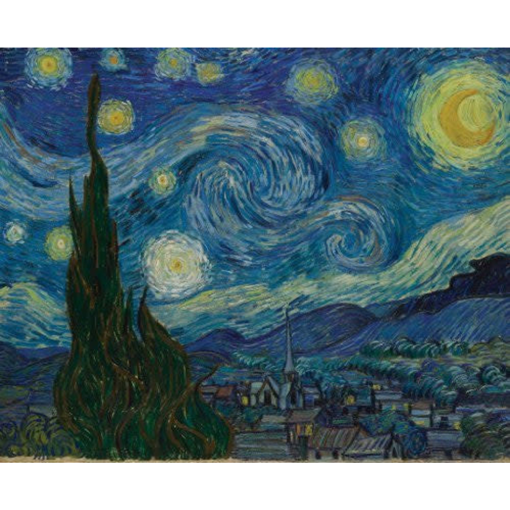 Artifact Puzzles Starry Night by Van Gogh De Sterrennacht, 336-Piece Wooden Jigsaw Puzzle