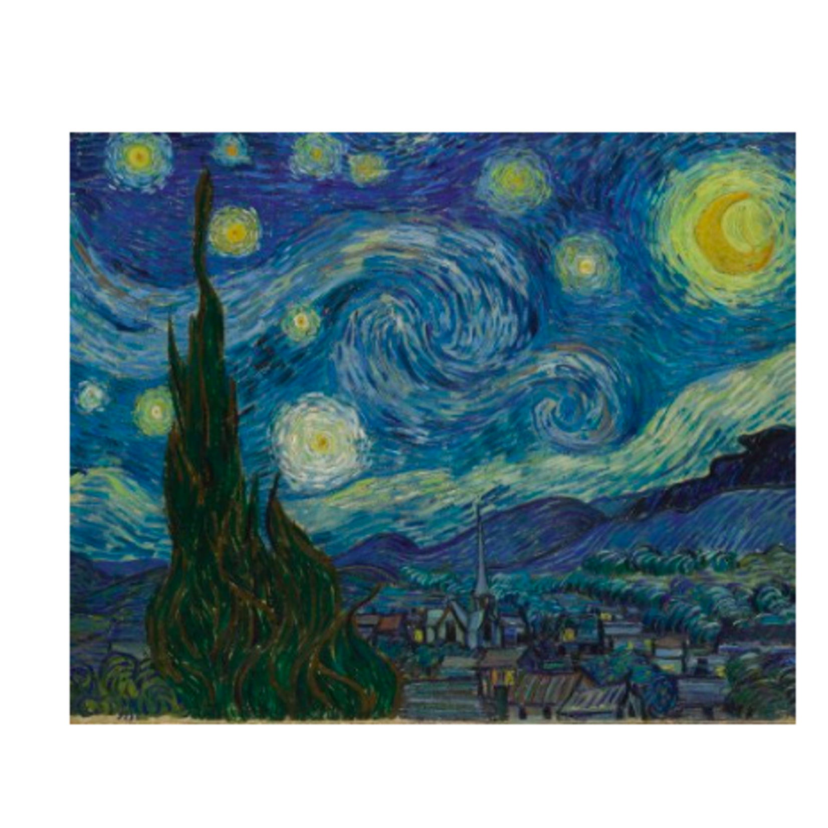 Artifact Puzzles Starry Night by Van Gogh De Sterrennacht, 336-Piece Wooden Jigsaw Puzzle