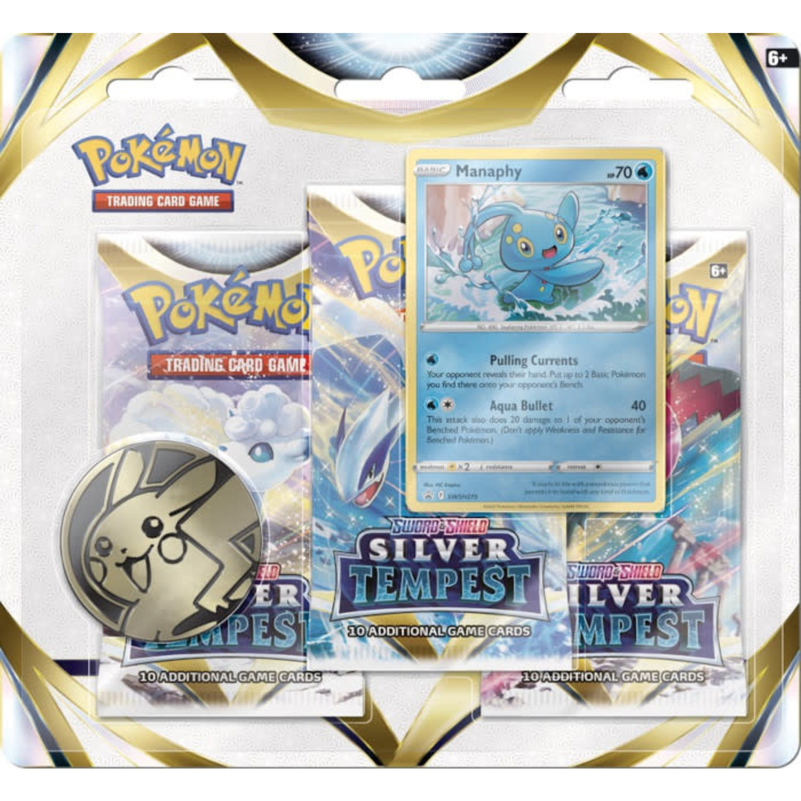 Pokémon TCG: Silver Tempest 3-Booster Blister (Manaphy) - Labyrinth Games &  Puzzles