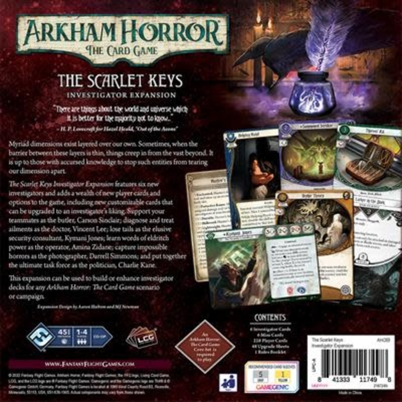 Fantasy Flight Games Arkham Horror LCG: The Scarlet Keys (Investigator Expansion)