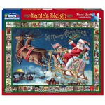 White Mountain Puzzles Santa's Sleigh, 1000-Piece Jigsaw Puzzle