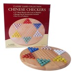 John Hansen Chinese Checkers with Marbles (Wood and Glass)