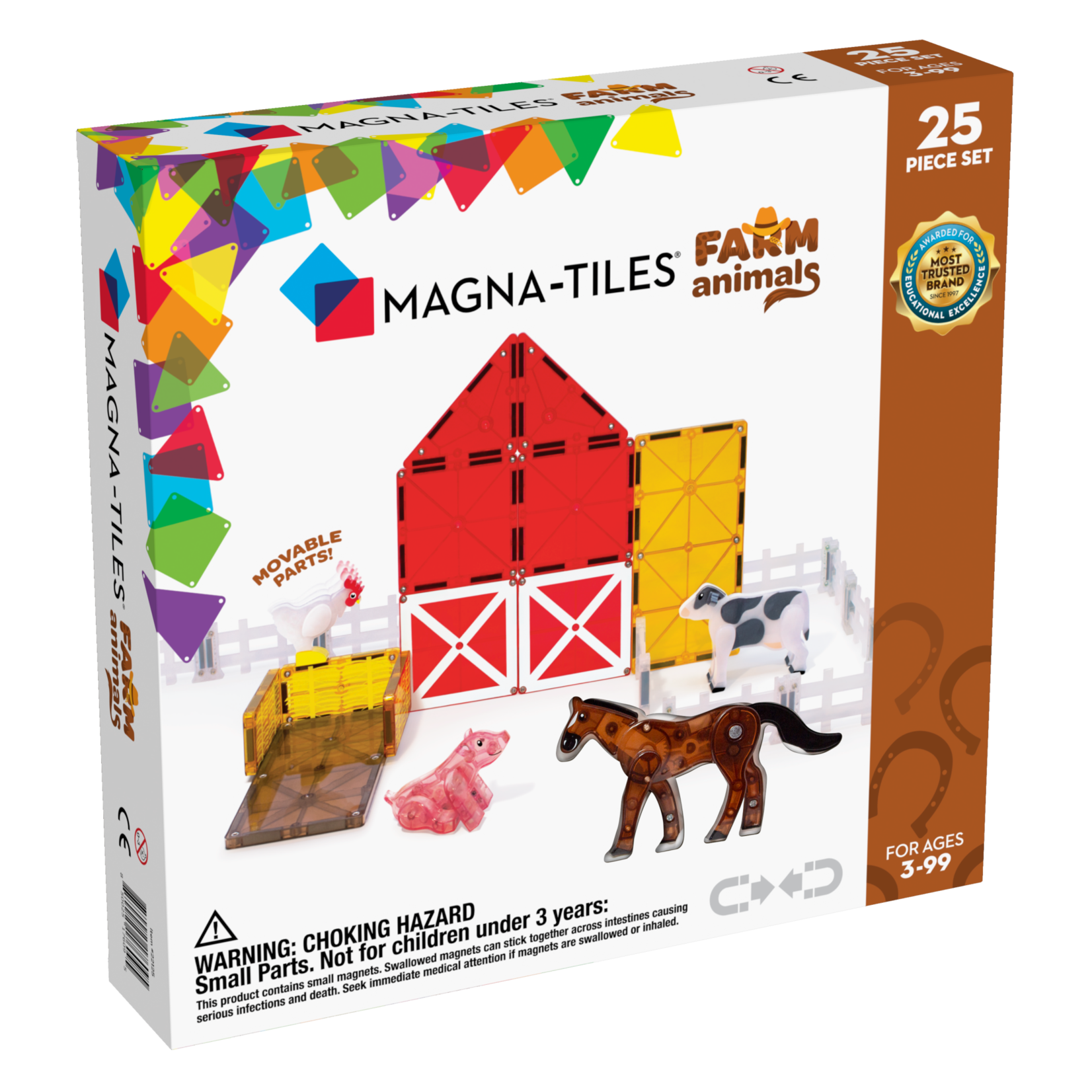 Magna-Tiles Magna-Tiles: Farm Animals (25 Pieces)