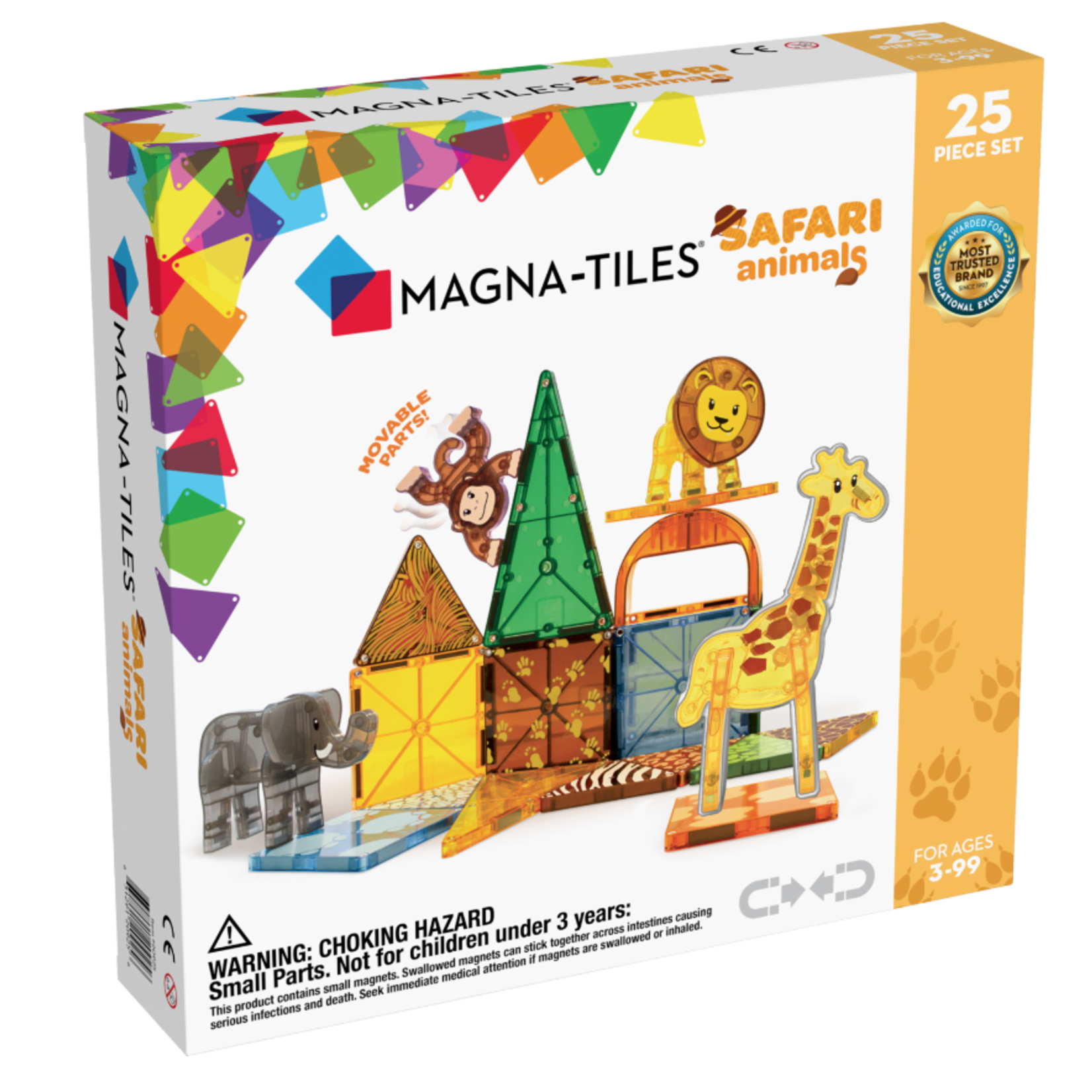 Magna-Tiles Magna-Tiles: Safari Animals (25 Pieces)