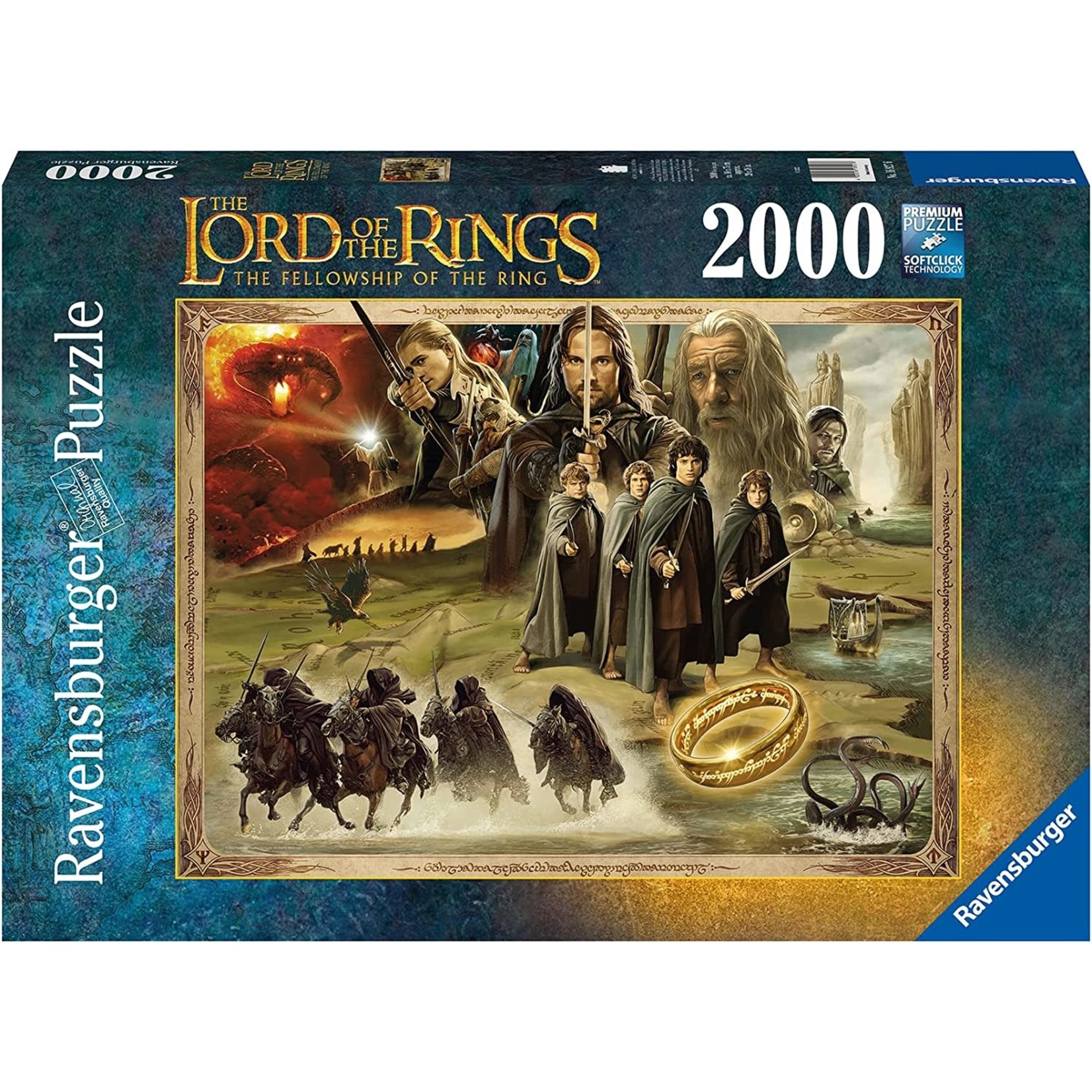 Ravensburger Lord of the Rings: Fellowship of the Ring, 2000-Piece Jigsaw Puzzle