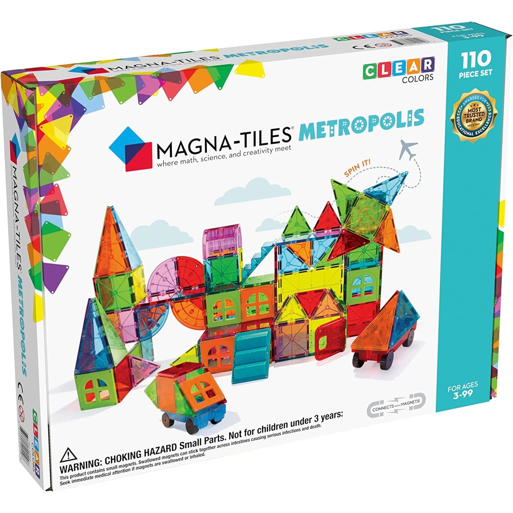 Magna-Tiles Magna-Tiles: Metropolis (110 Pieces)