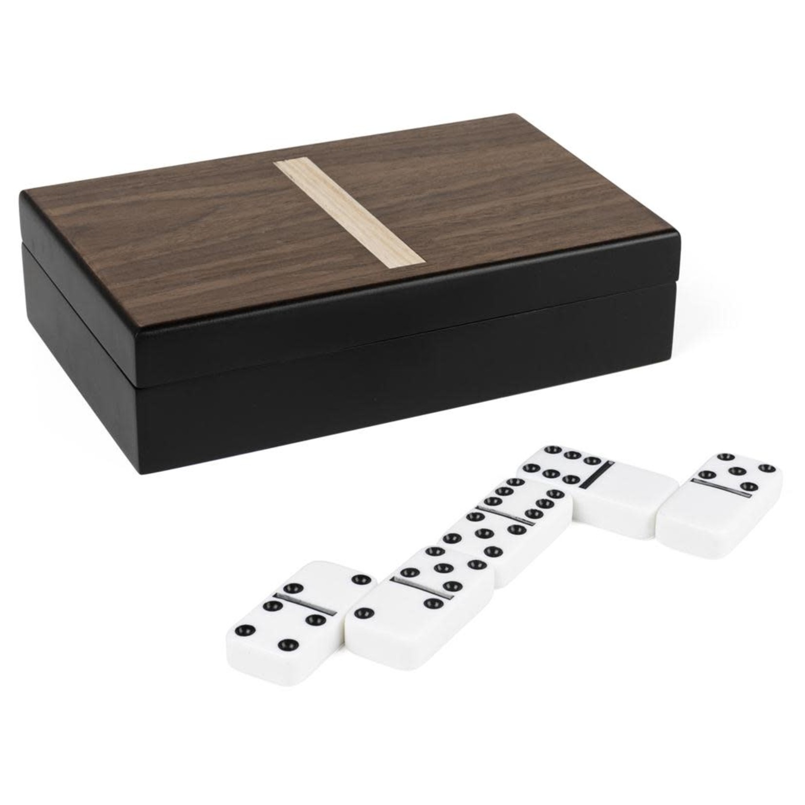 Cardinal Legacy Dominoes Double 6 (Deluxe, Wooden Case)