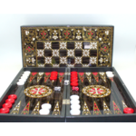 Worldwise Imports 19-Inch Backgammon Set (Wood with Pistachio Decoupage)