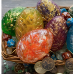 Artisan Bath Co. Dice Soap: Dragon Egg (Orange with 7-Piece Dice Set Inside)