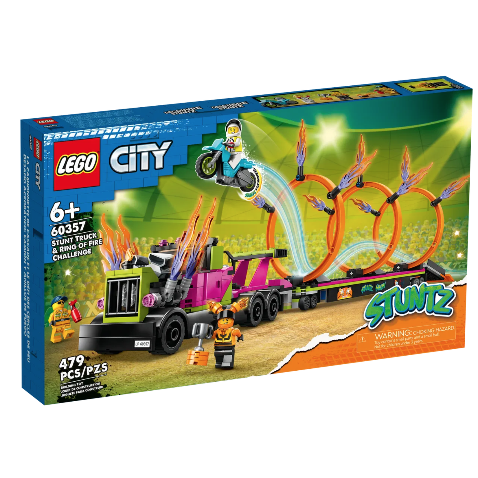 LEGO LEGO City Stunt Truck & Ring of Fire Challenge (60357)