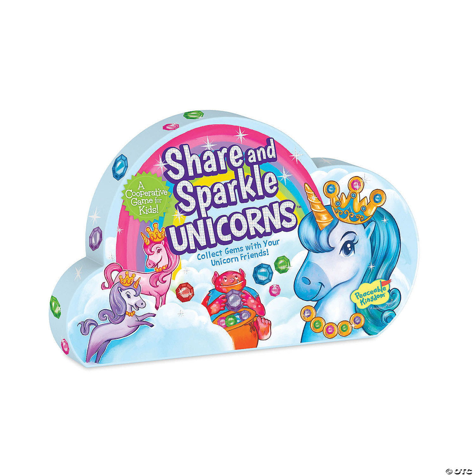 Peaceable Kingdom Share and Sparkle Unicorns: Collect Gems with Your Unicorn Friends