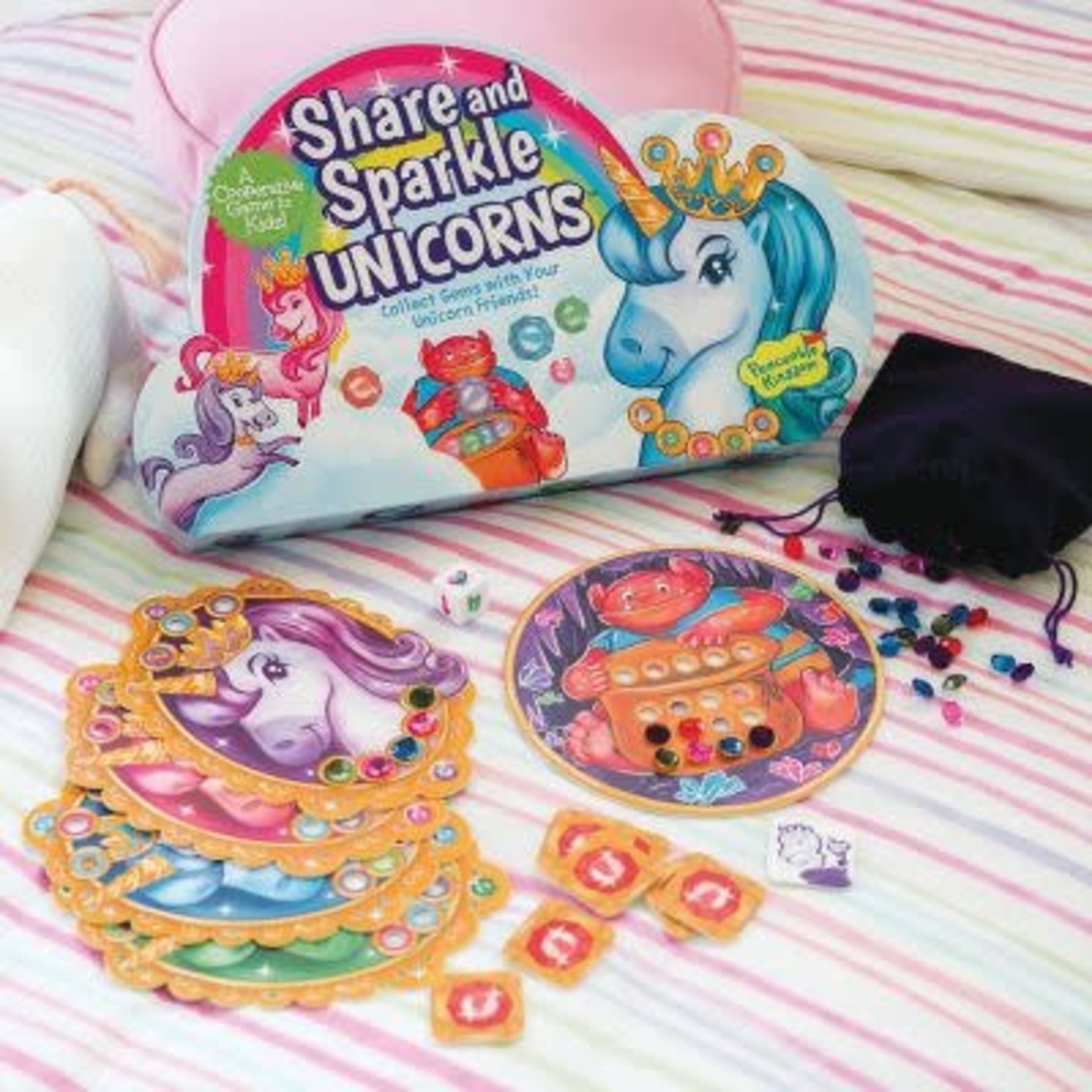 Peaceable Kingdom Share and Sparkle Unicorns: Collect Gems with Your Unicorn Friends
