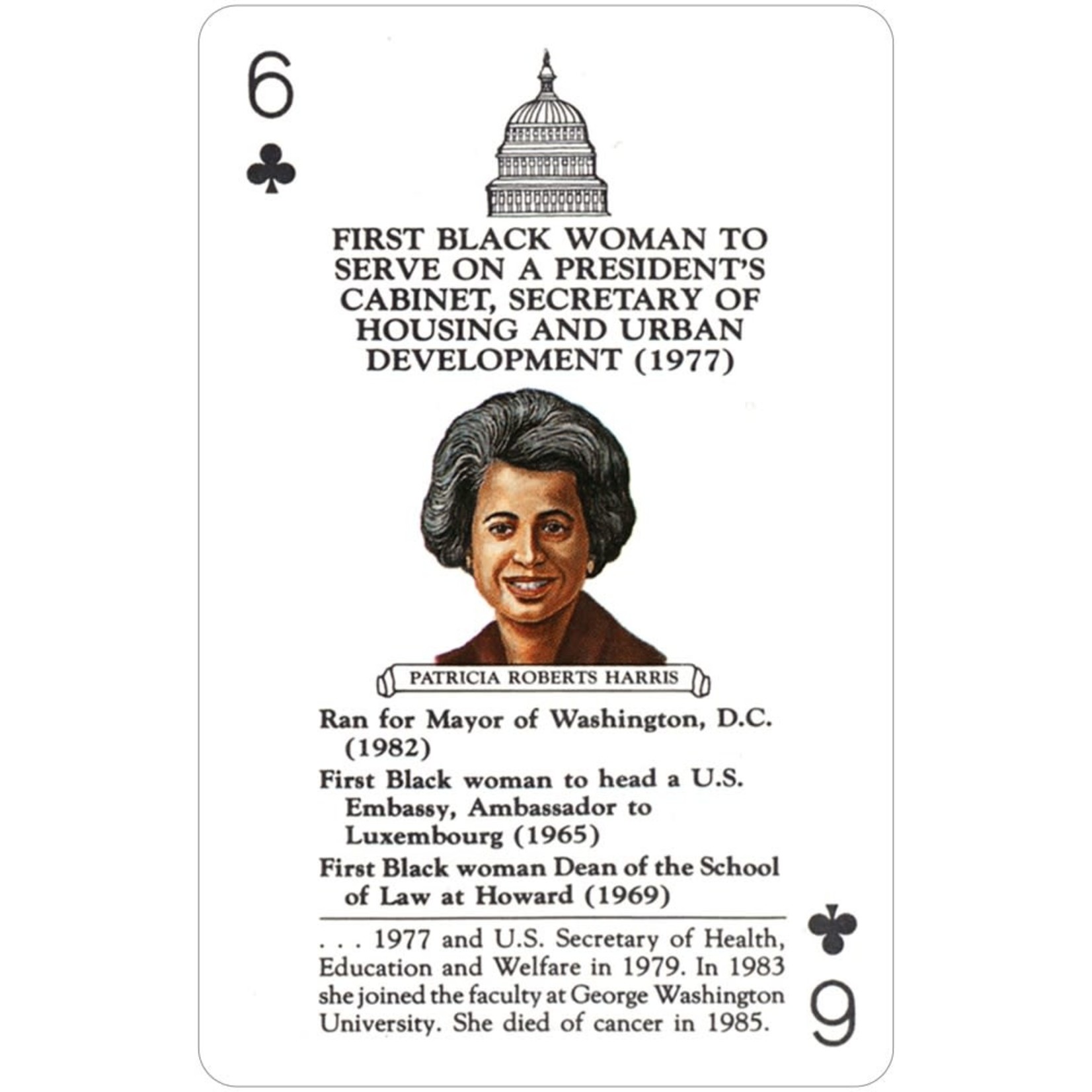 The History Channel Notable Black Women In American History: Card Game