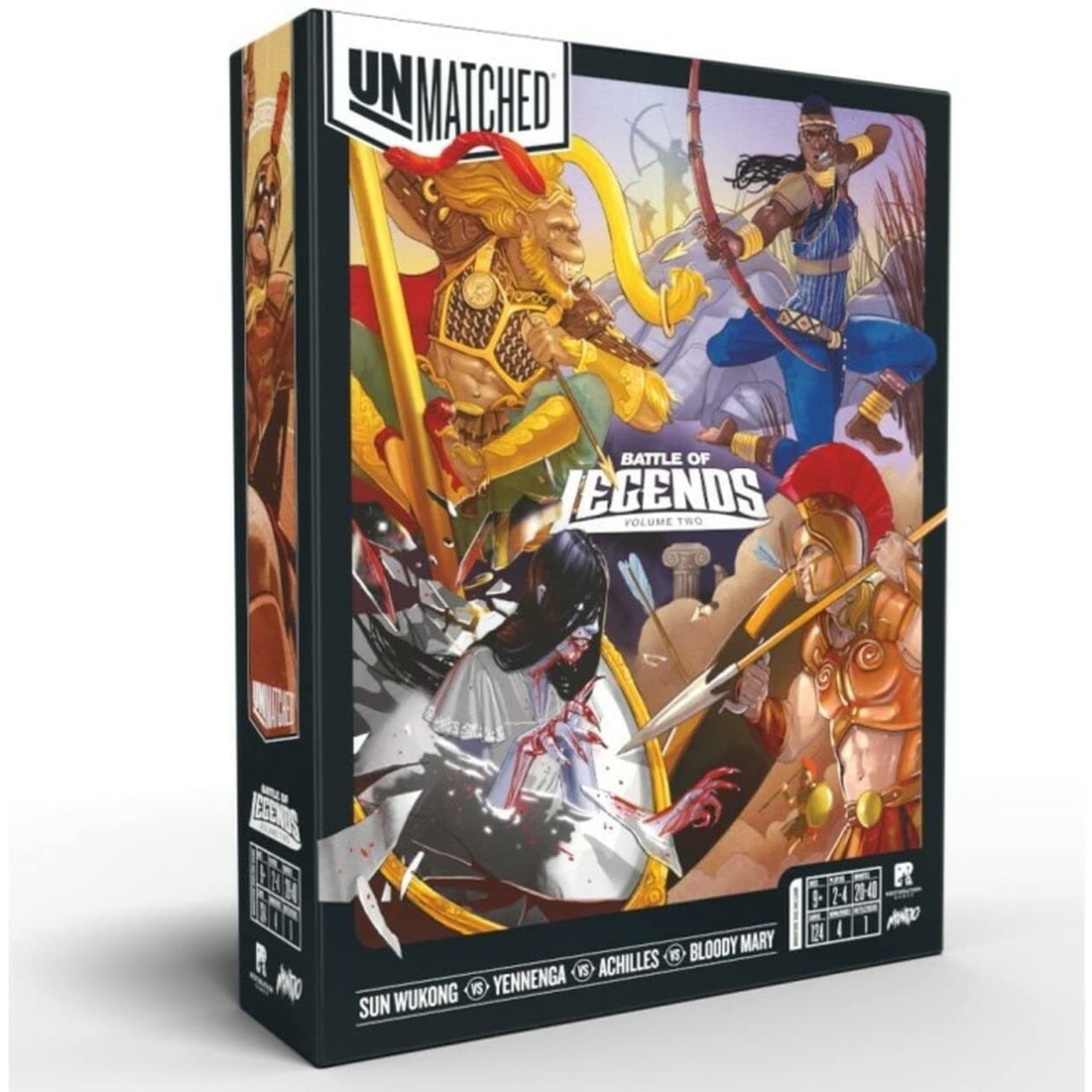 Restoration Games Unmatched:  Yennenga, Achilles, Sun Wukong, and Bloody Mary (Battle of Legends Volume 2)