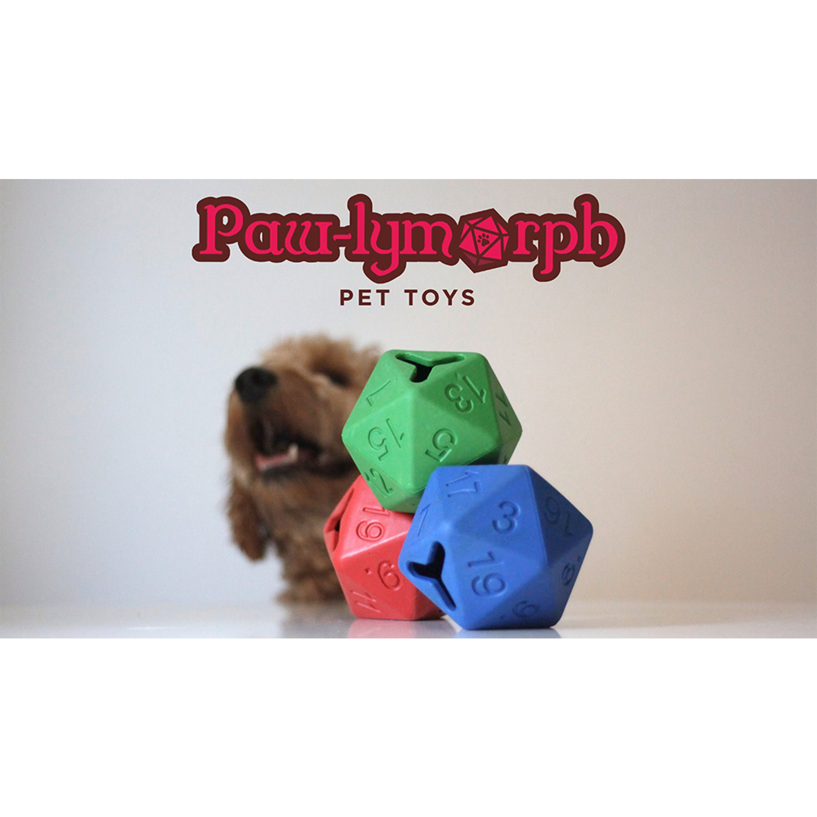 Paw-lymorph Pet Toys D20 Dog Toy (Lightning Blue)