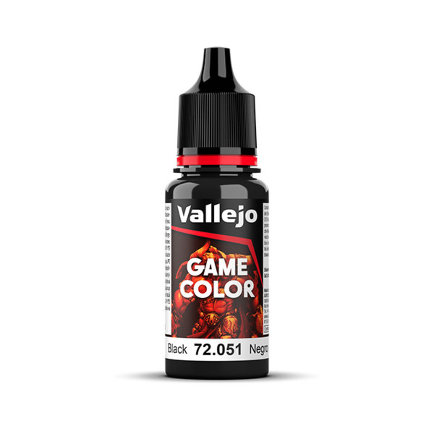 Vallejo Paint: Black (Game Color) 72.051