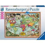 Ravensburger Bicycle Ride Around the World, 1000-Piece Jigsaw Puzzle
