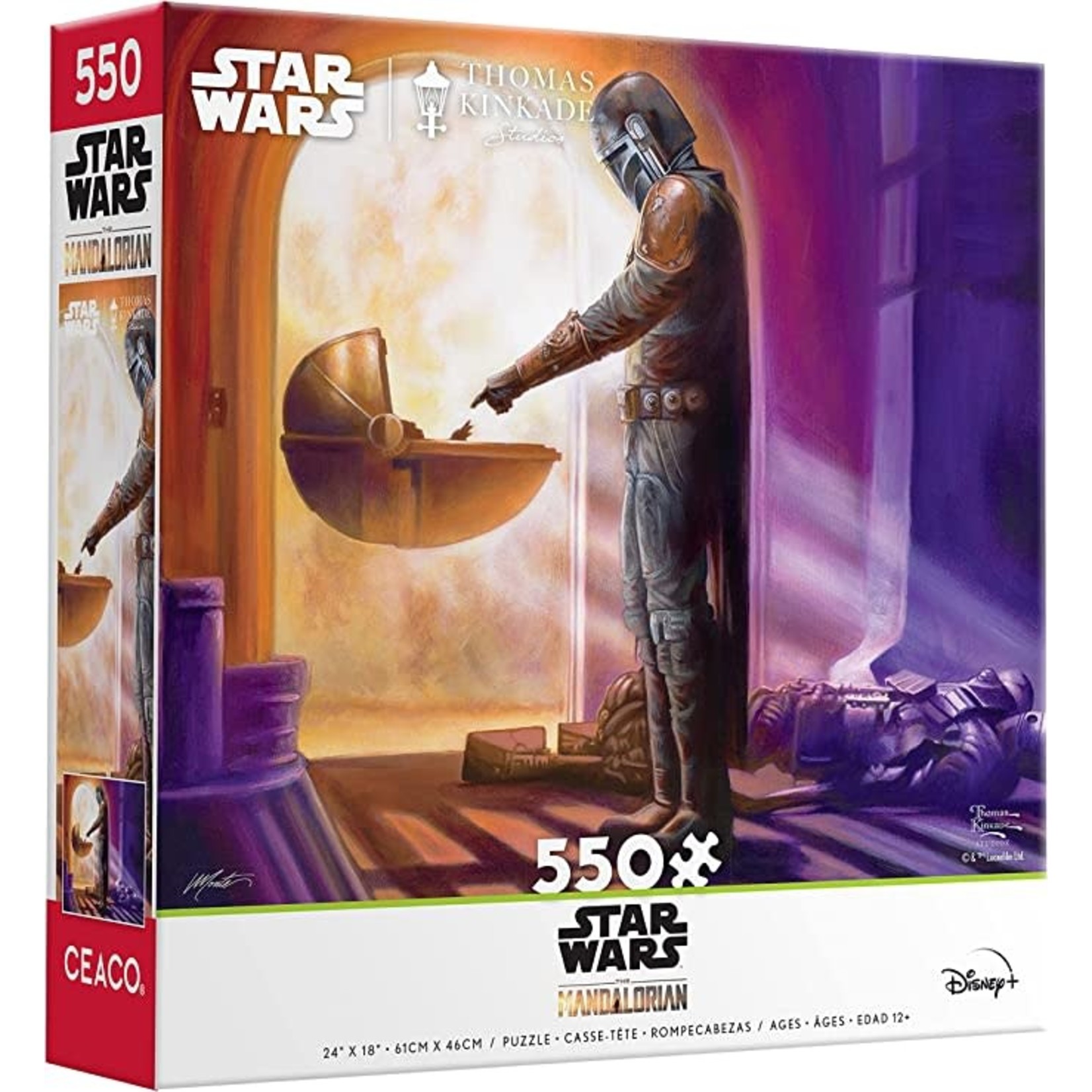Ceaco Star Wars Mandalorian: Turning Point by Thomas Kinkade Studios, 550-Piece Jigsaw Puzzle
