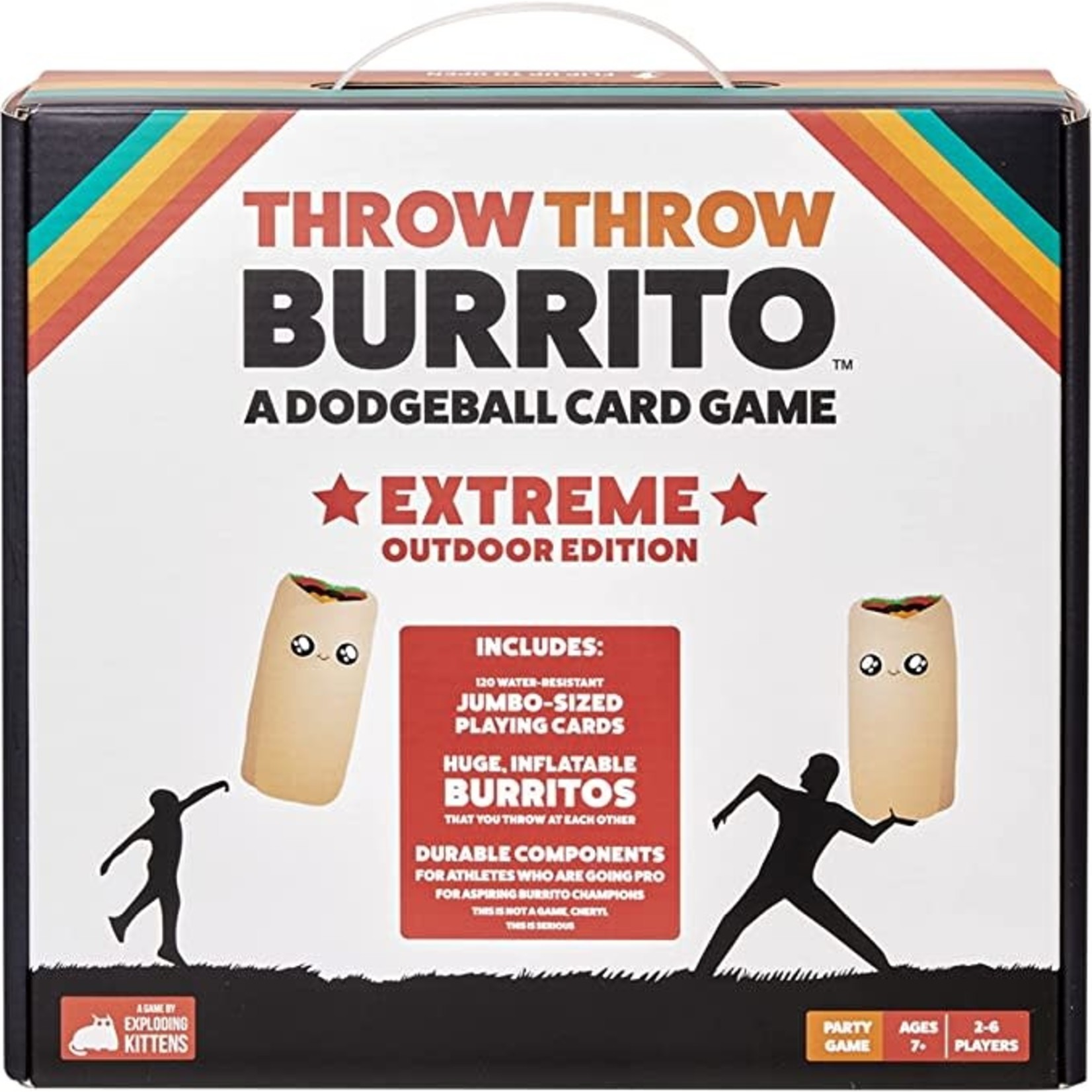 Exploding Kittens Throw Throw Burrito: A Dodgeball Card Game, Extreme Outdoor Edition