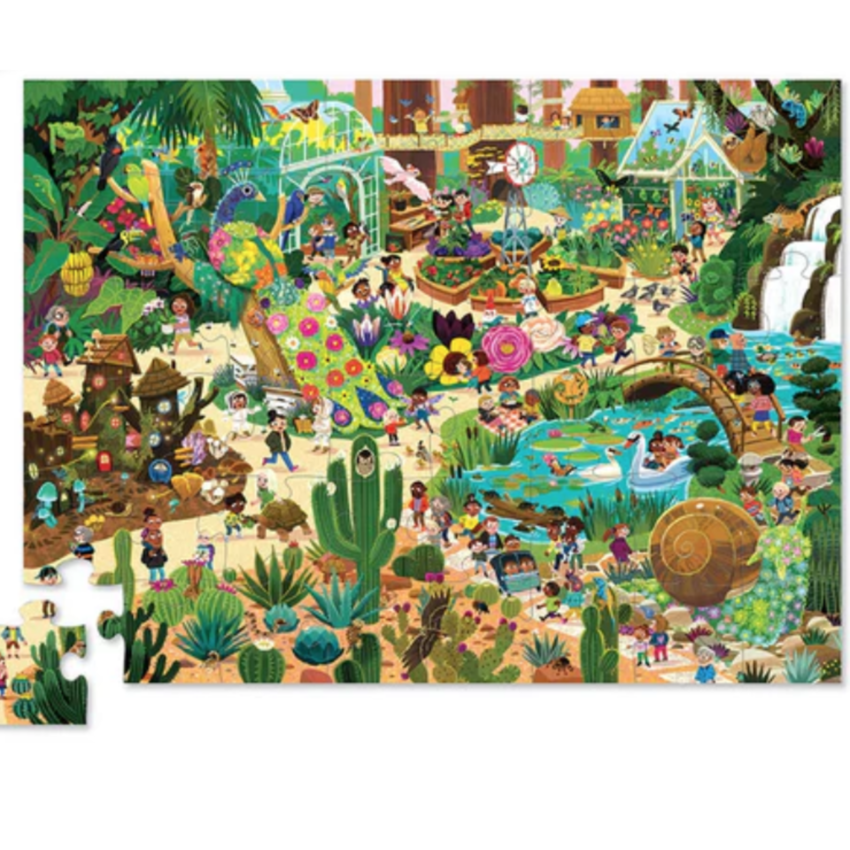 Crocodile Creek Day at the Botanical Garden, 48-Piece Jigsaw Puzzle