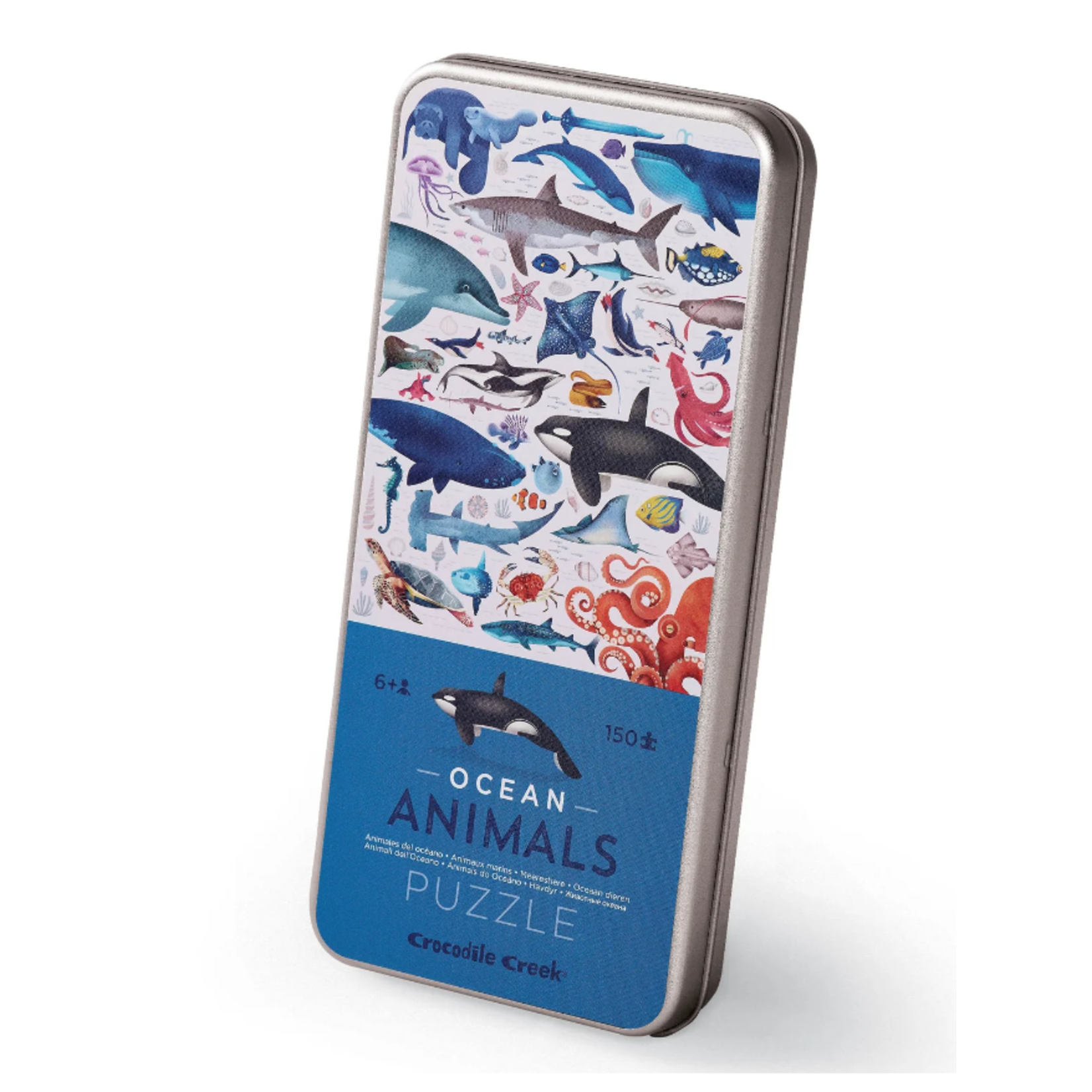 Crocodile Creek Ocean Animals, 150-Piece Jigsaw Puzzle