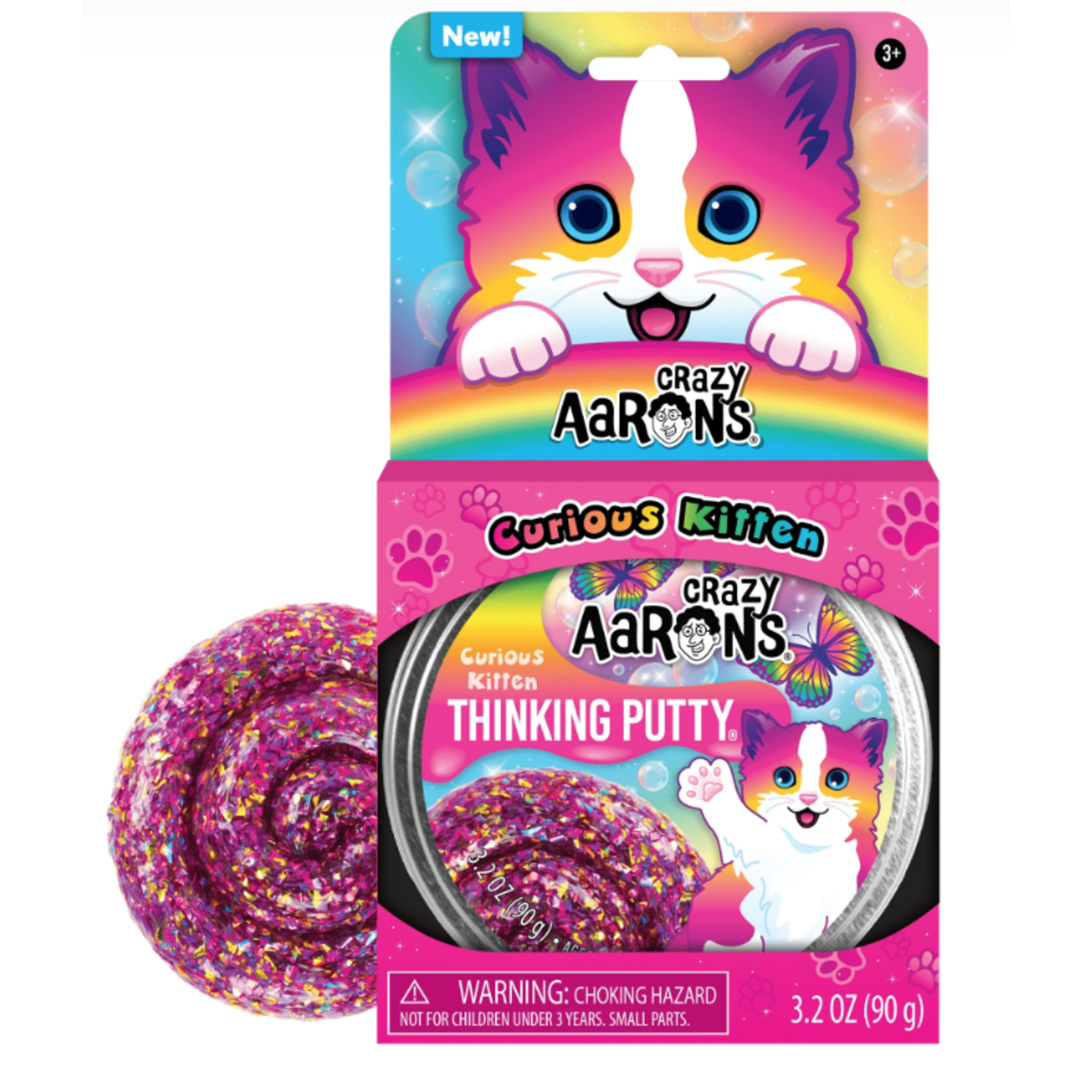 Crazy Aarons Crazy Aaron's Thinking Putty® – Curious Kitten Putty Pets (4")