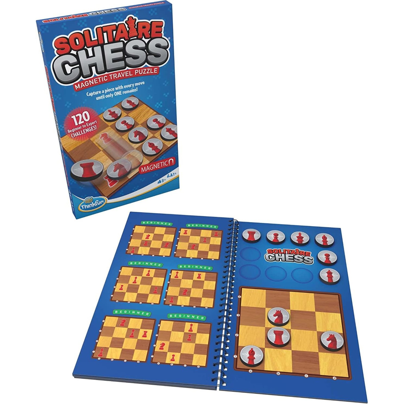 ThinkFun Solitaire Chess (Magnetic Travel Version)