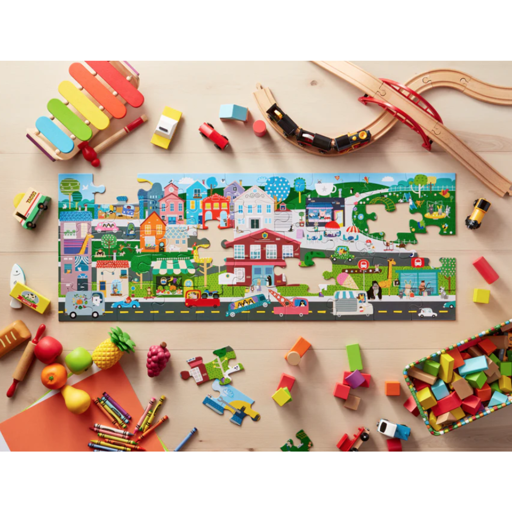 Parragon Busy City, 46-Piece Floor Jigsaw Puzzle