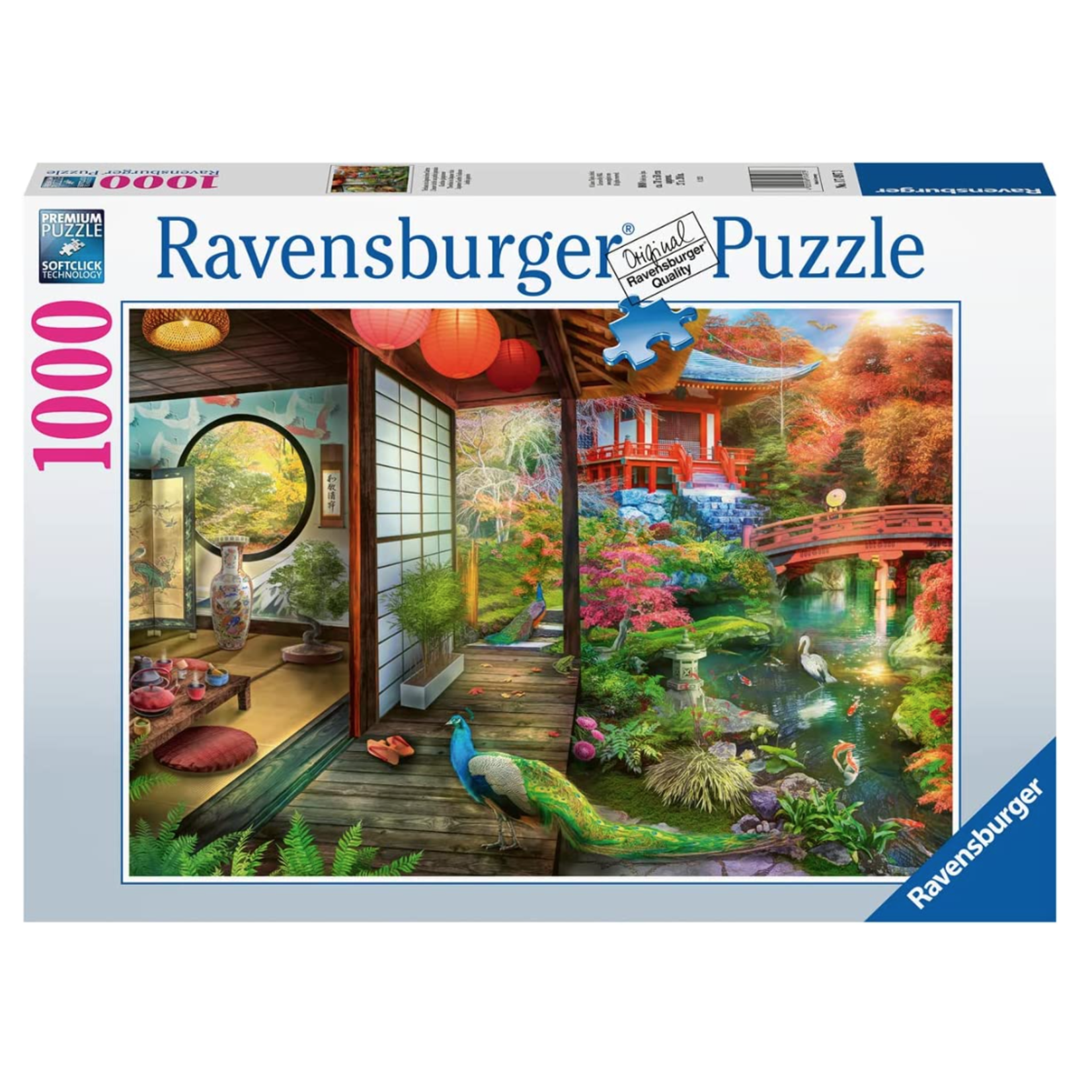 Ravensburger Kyoto Japanese Garden Teahouse, 1000-Piece Jigsaw Puzzle