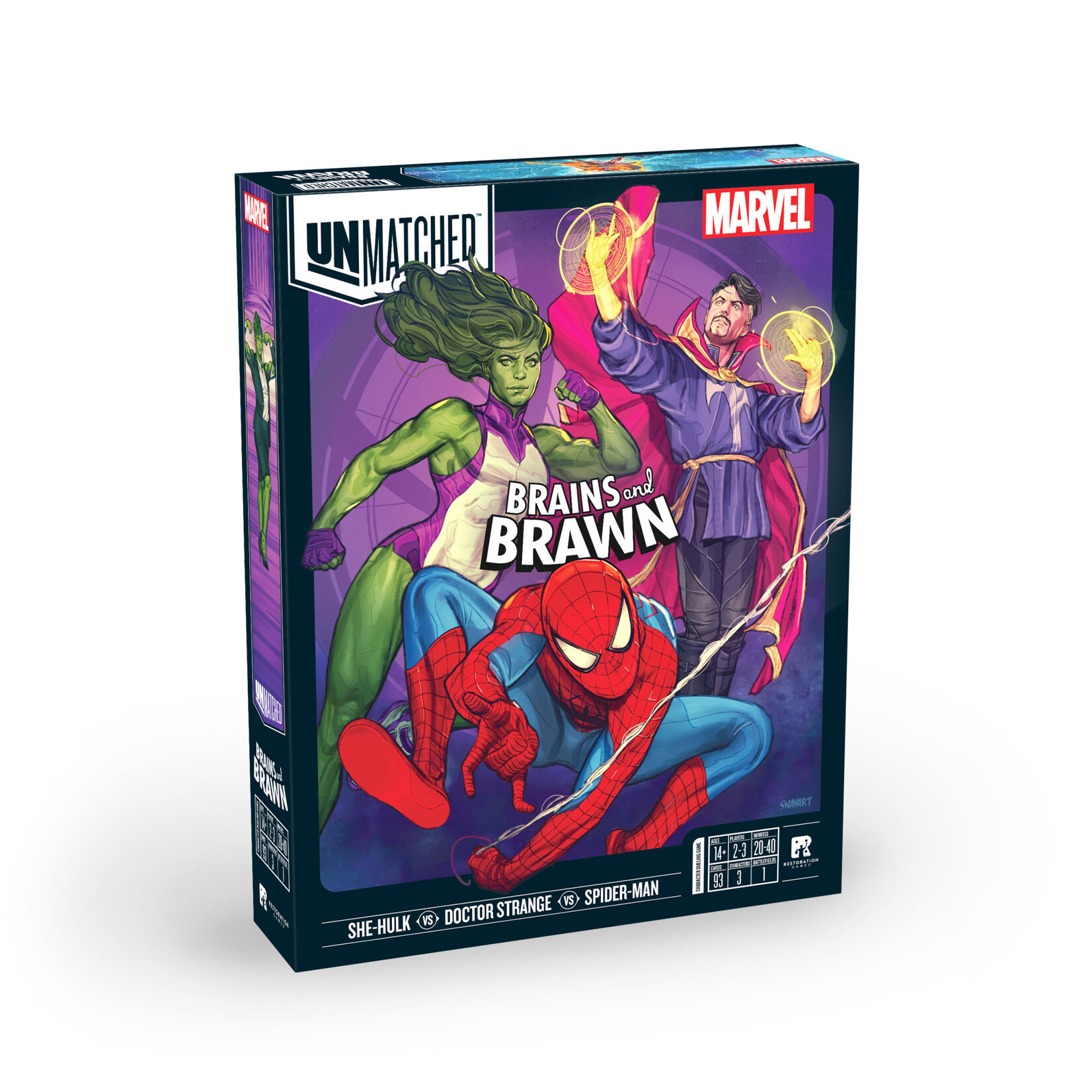 Restoration Games Unmatched: Brains and Brawn (Marvel)