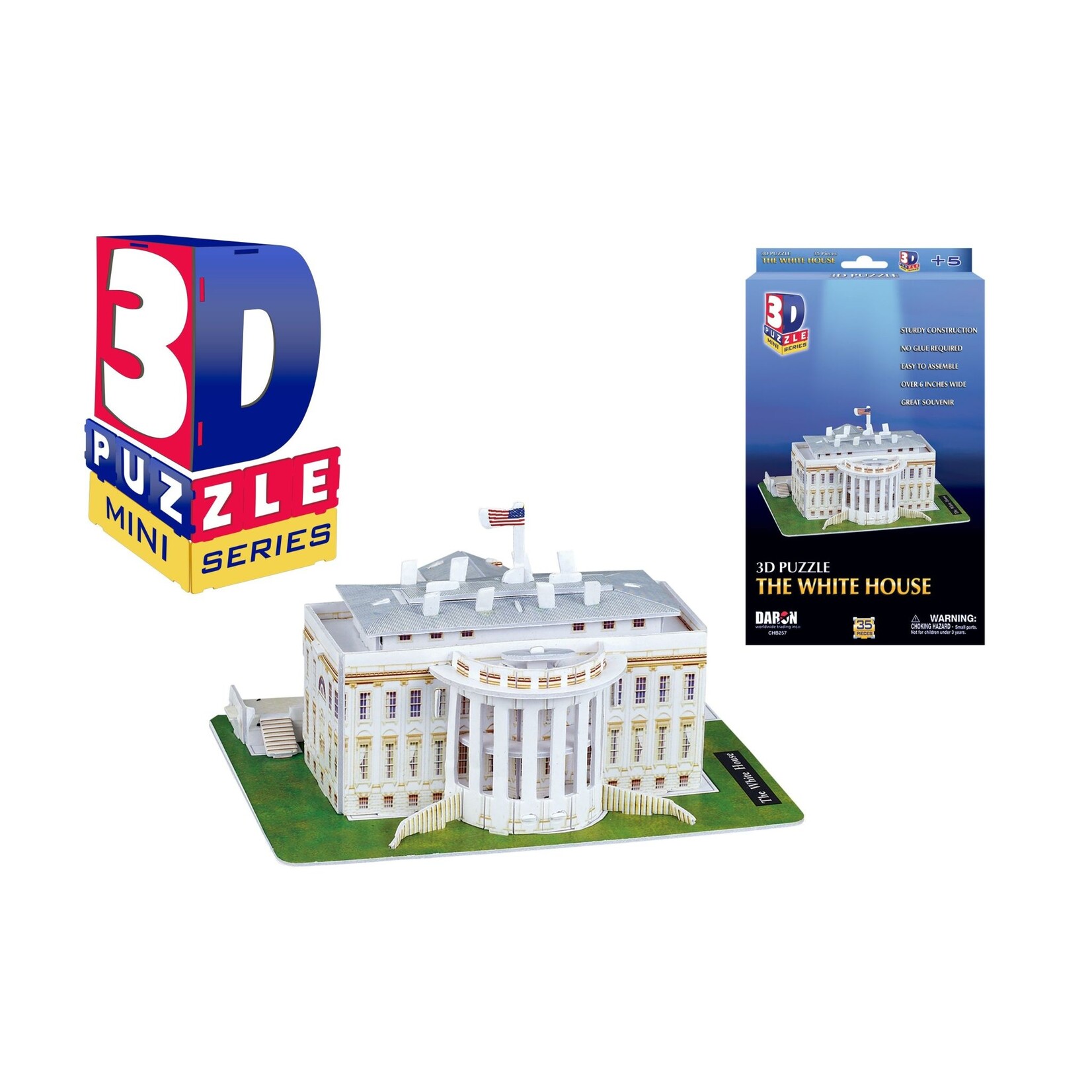 Daron Worldwide Trading 3D Puzzle: Mini White House (35 Pieces)