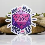 Mimic Gaming Co Sticker: What Doesn't Kill You Gives You XP (2.5")