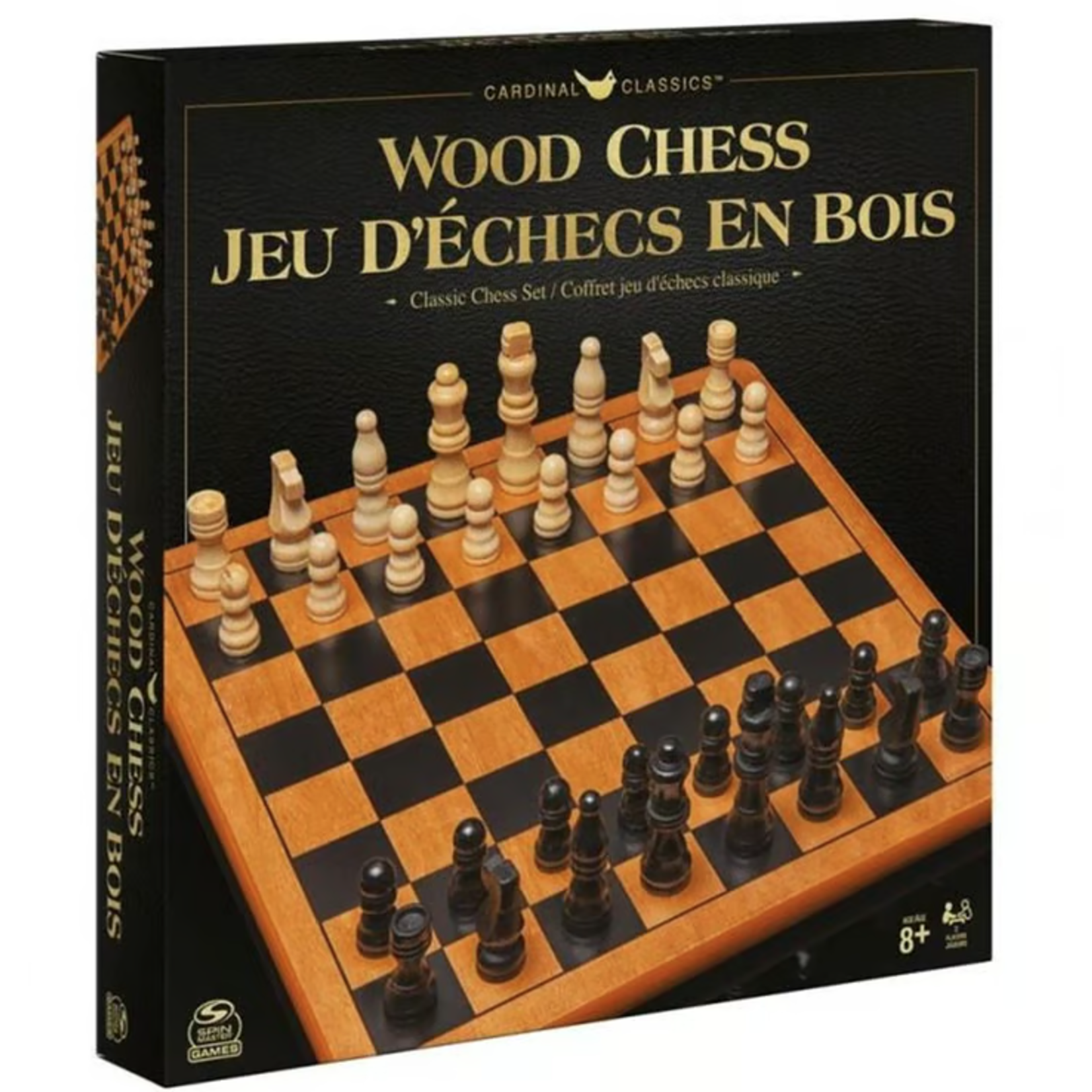 Cardinal Classic Chess Set (Wooden, 12-Inch Board)