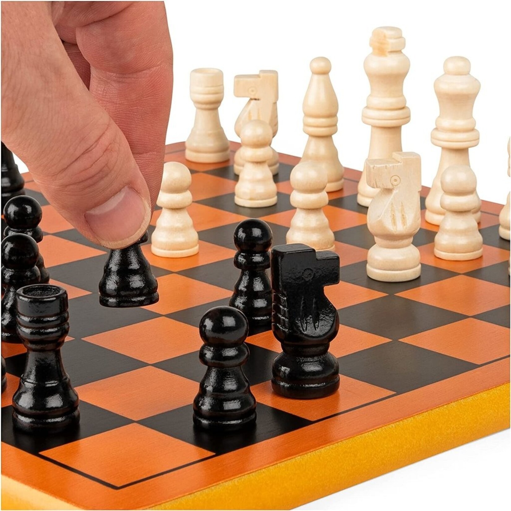 Cardinal Classic Chess Set (Wooden, 12-Inch Board)