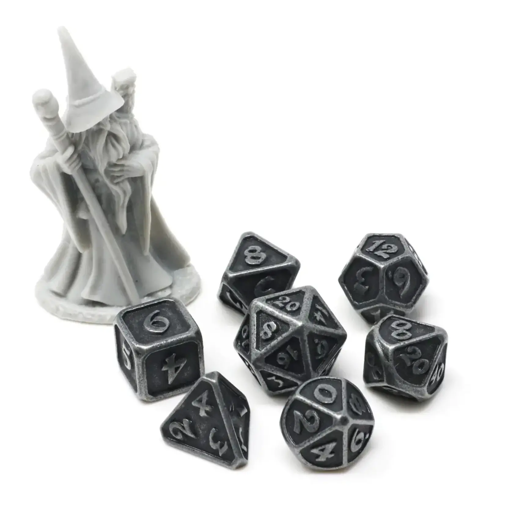 Die Hard Dice 7-Piece Dice Set: Mini, Dark Iron