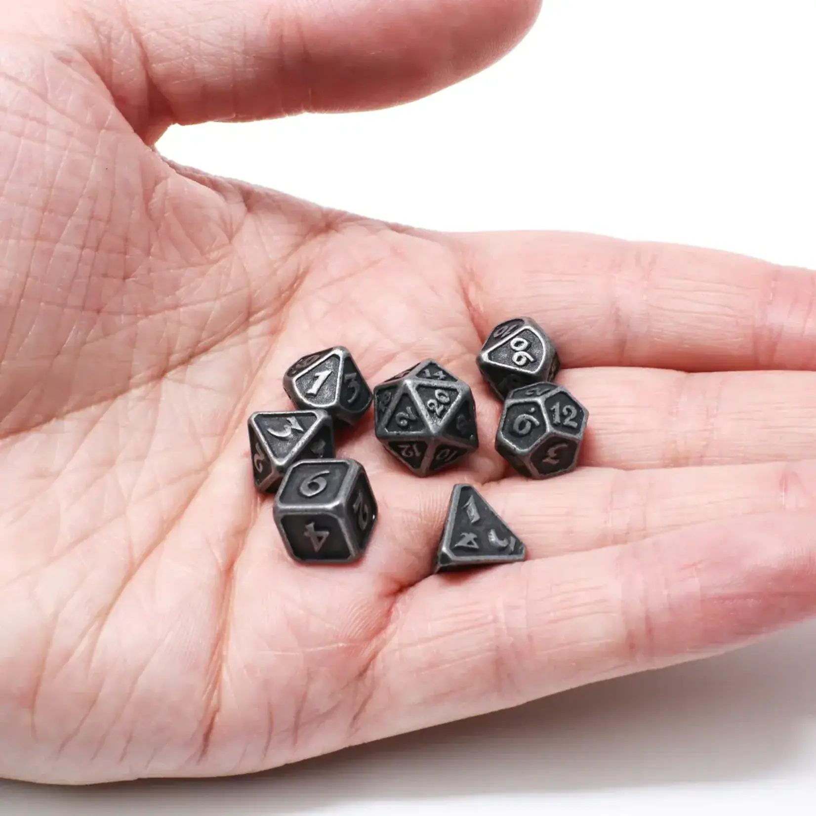 Die Hard Dice 7-Piece Dice Set: Mini, Dark Iron