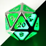 Die Hard Dice Dire D20 Die: AfterDark Mythica Neon Rave