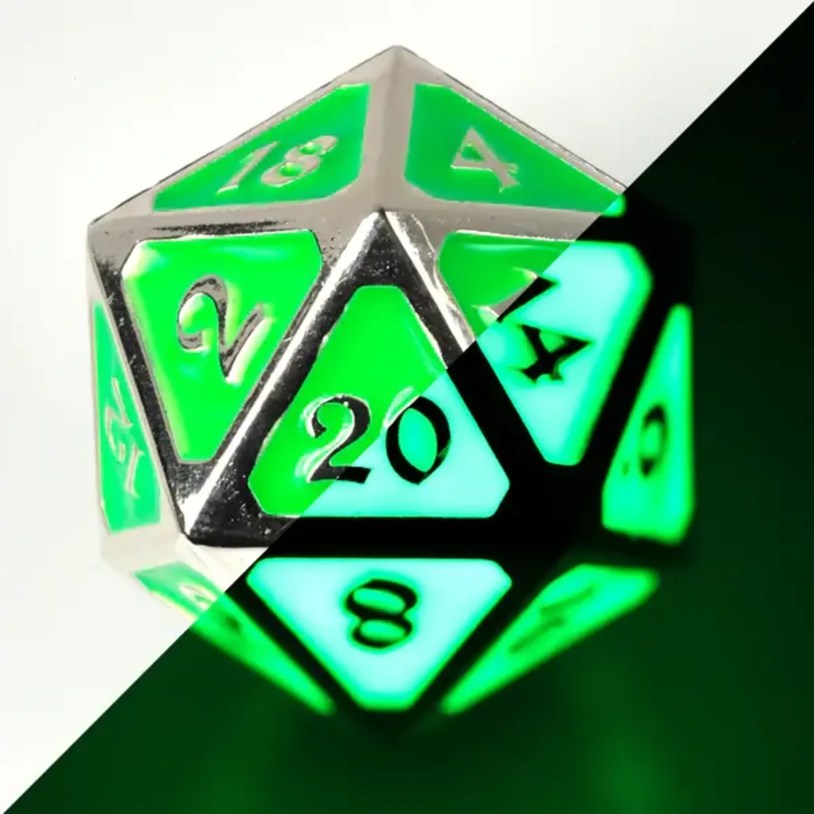 Die Hard Dice Dire D20 Die: AfterDark Mythica Neon Rave