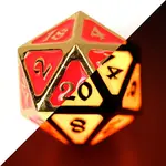 Die Hard Dice Dire D20 Die: AfterDark Mythica Neon Bloom