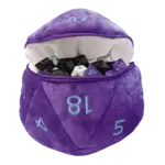 Ultra Pro Dice Bag: D20 Plush (Purple Cyan)