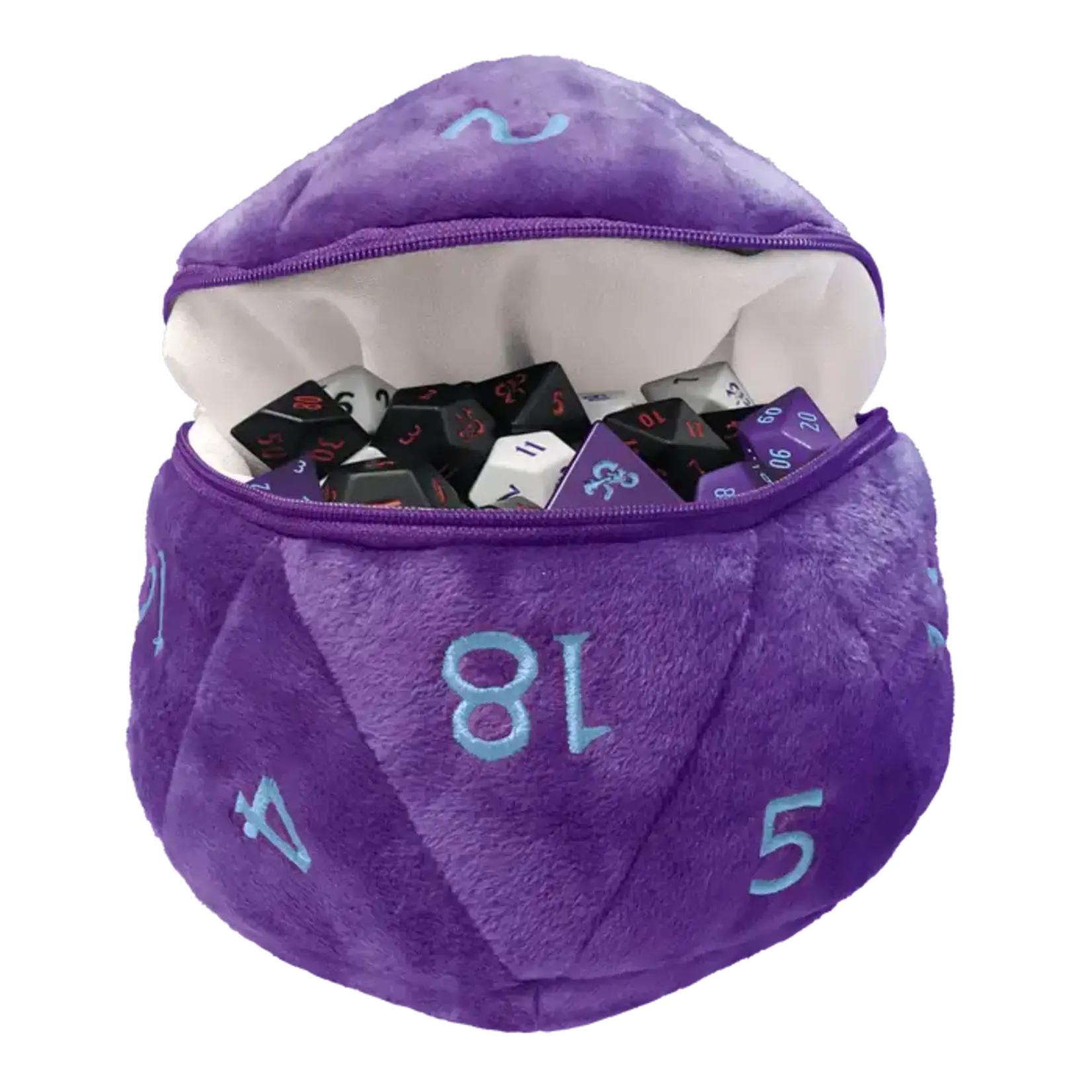 Ultra Pro Dice Bag: D20 Plush (Purple Cyan)