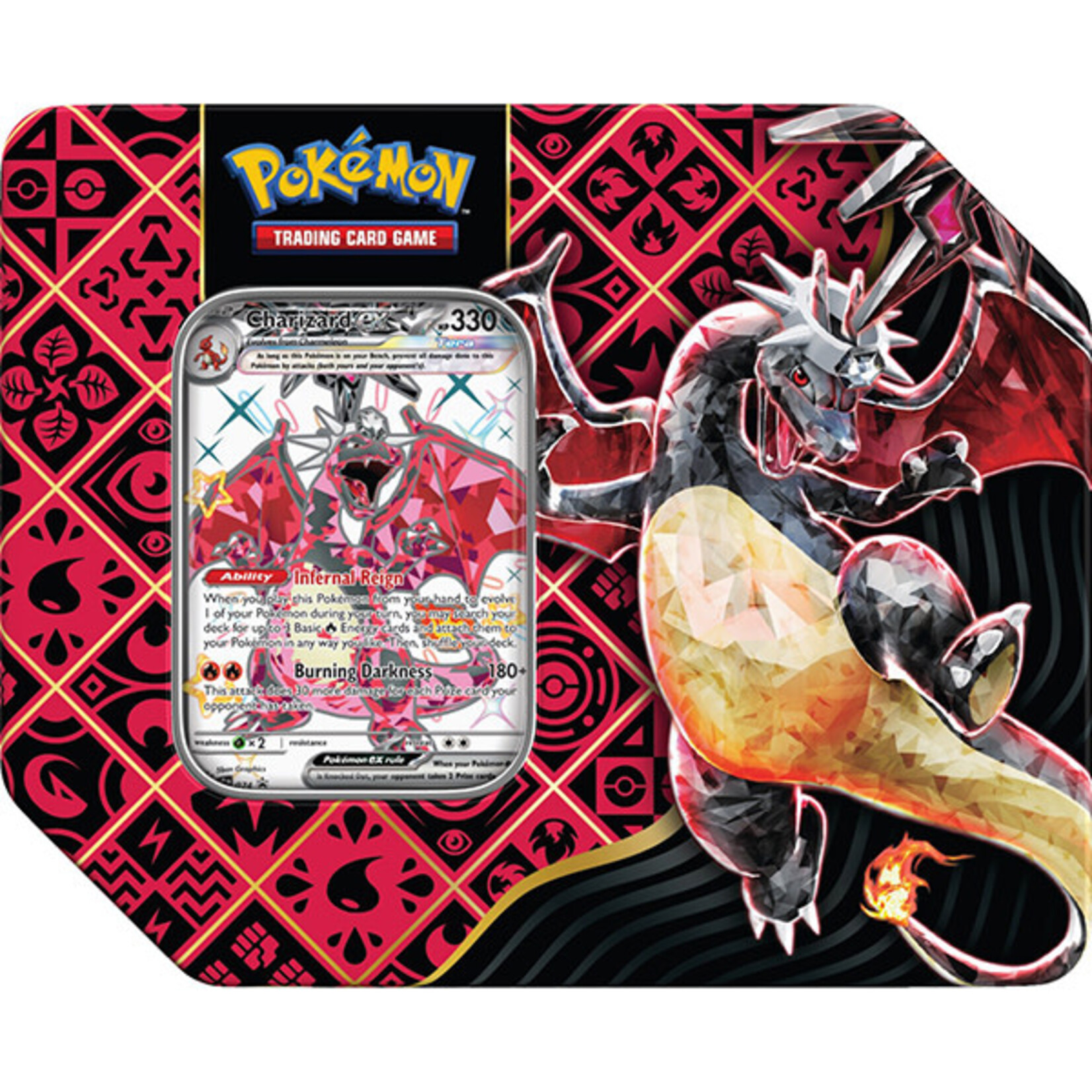 Pokémon TCG: Paldean Fates Tin (Charizard ex) - Labyrinth Games & Puzzles