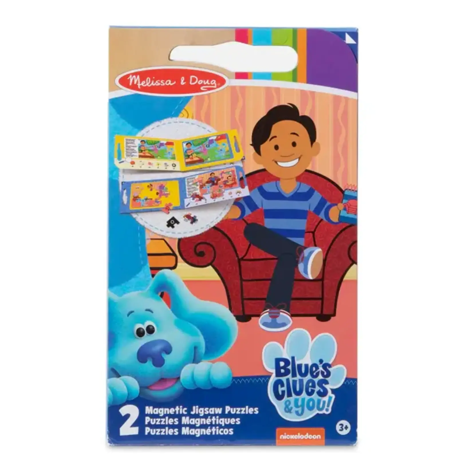 Melissa and Doug Blue's Clues & You, 15-Piece Jigsaw Puzzles (Set of 2, Magnetic)