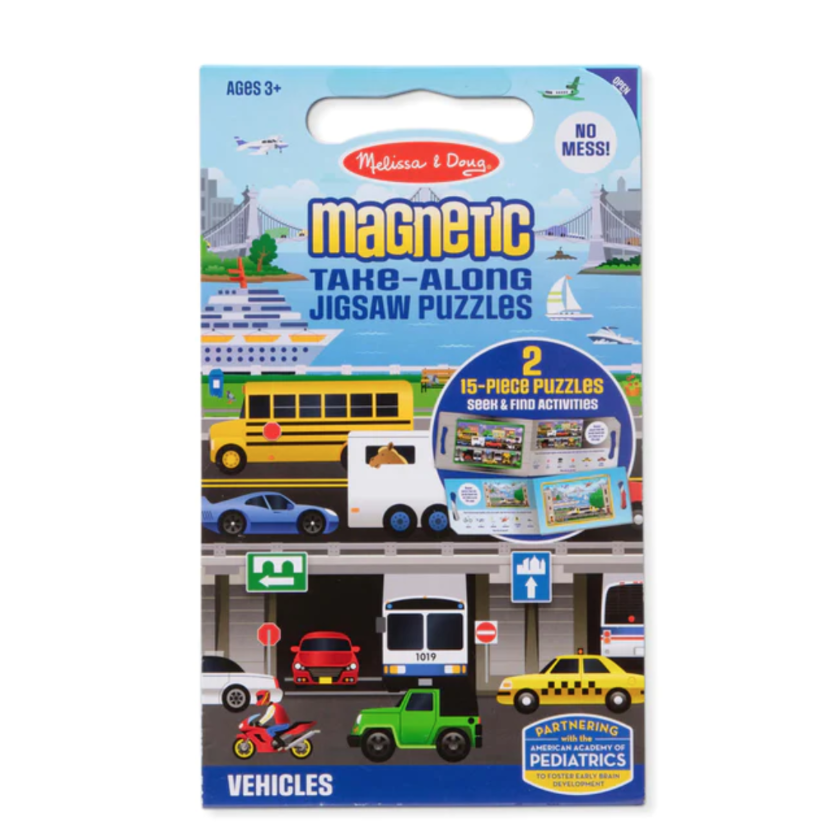 Melissa and Doug Take-Along Jigsaw Puzzles: Vehicles (Magnetic)